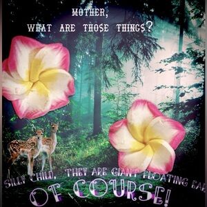 Dime sized little pretty flower hard resin earrings!